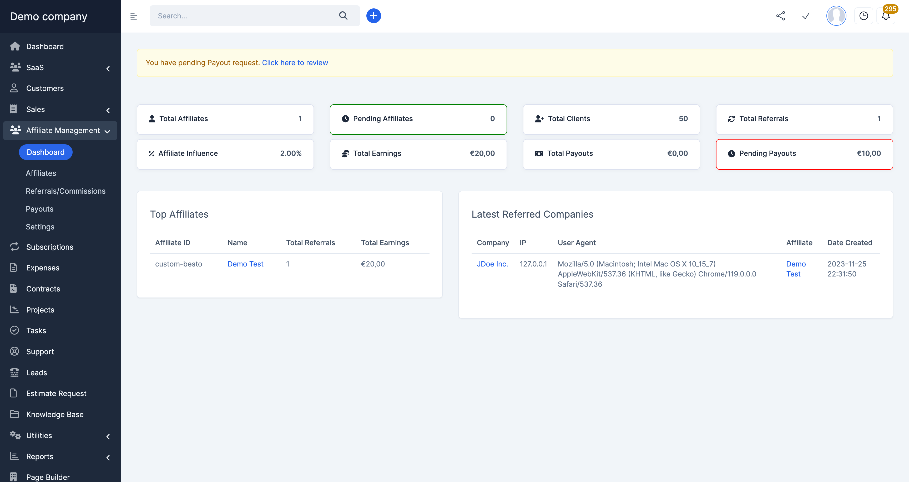 Admin Dashboard