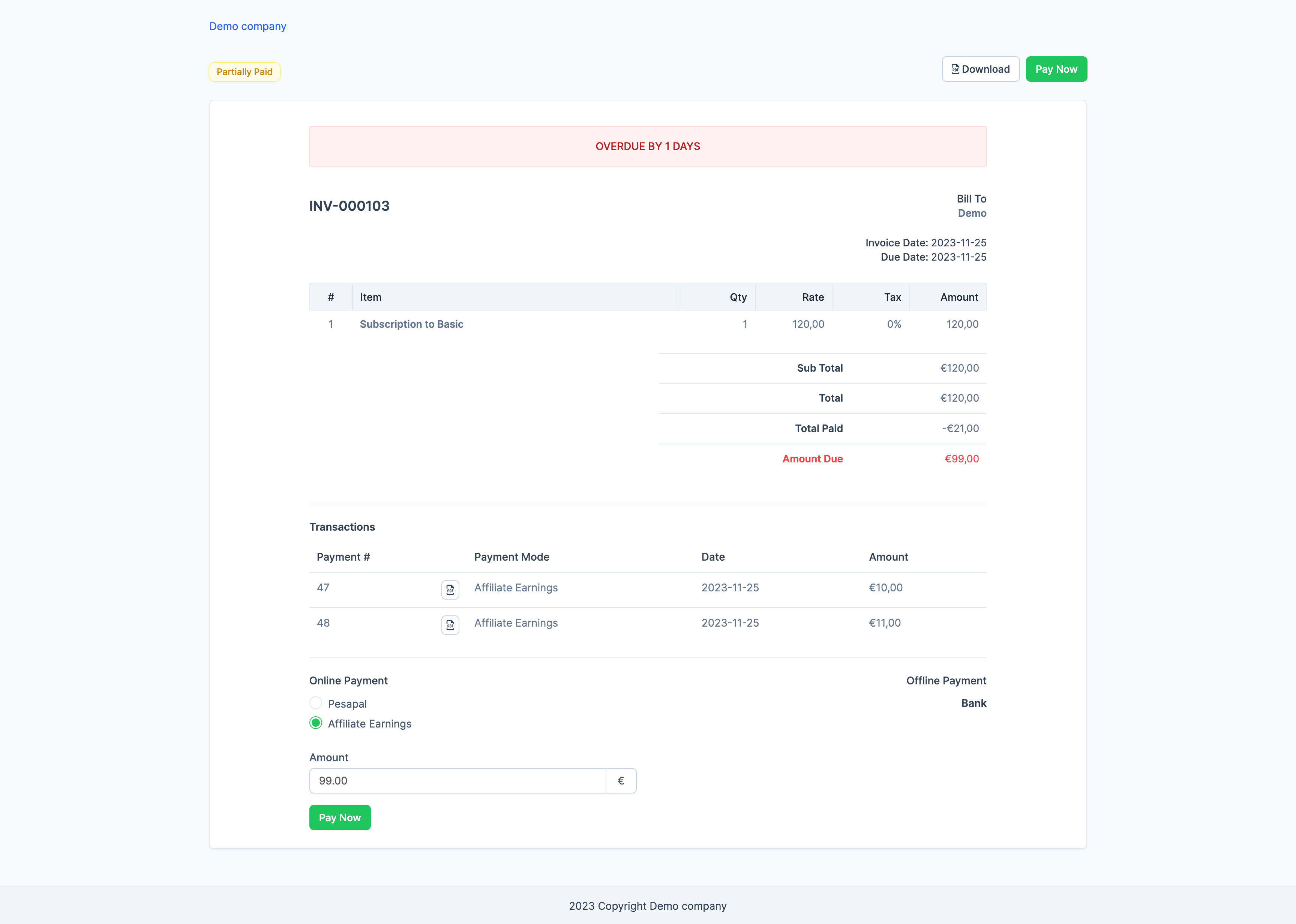 Invoice